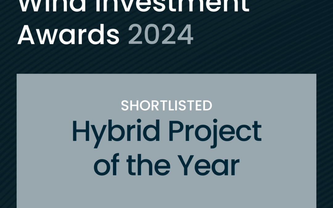 Hover Energy Shortlisted for Hybrid Project of the Year at the 2024 Wind Investment Awards